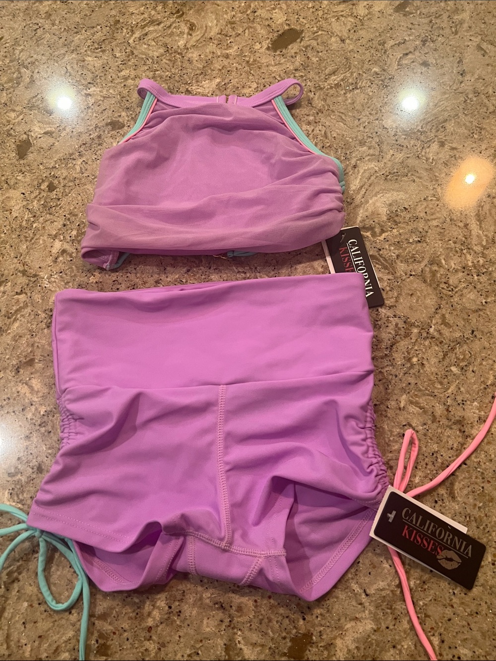 California Kisses Lavendar and Pastel Dancewear Set